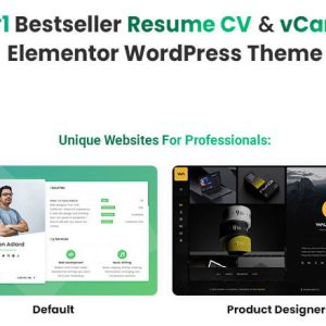 FemzapCV- Personal Portfolio Resume Theme (Website+Script)