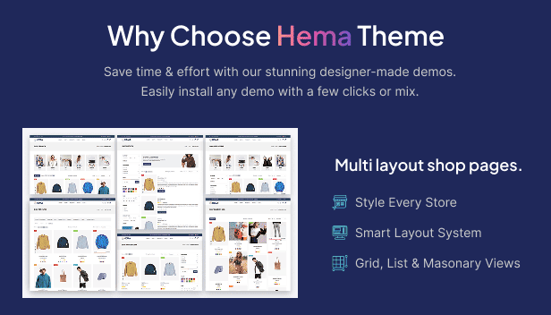 Hema – Multipurpose WooCommerce WordPress Theme (Website+Script)